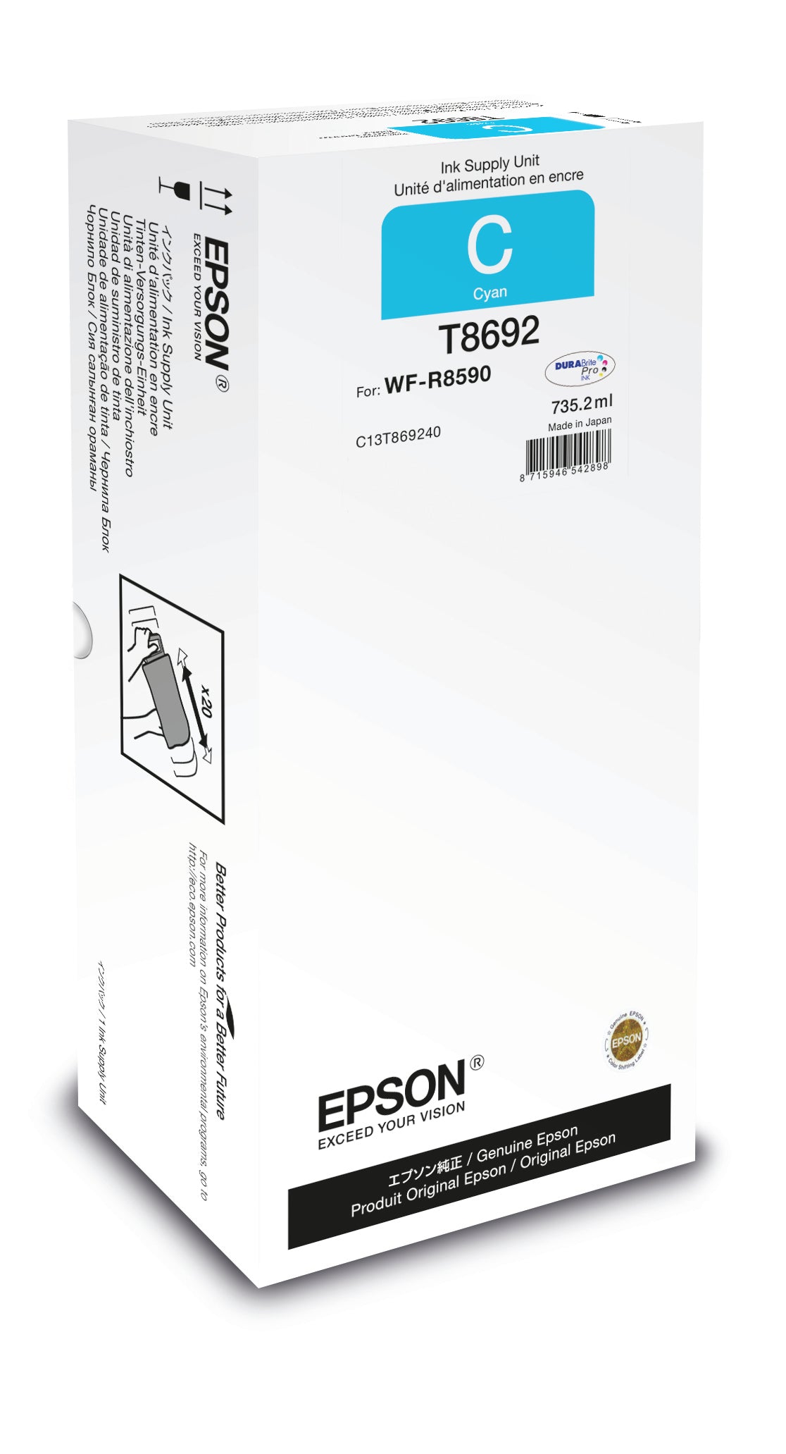 Epson Unité d'alimentation en encre Cyan XXL
