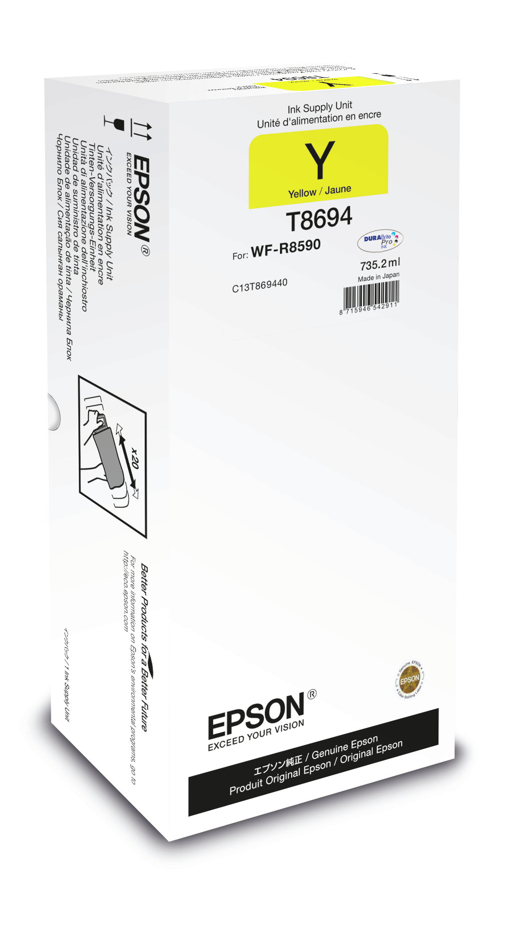 Epson Unité d'alimentation en encre Jaune XXL