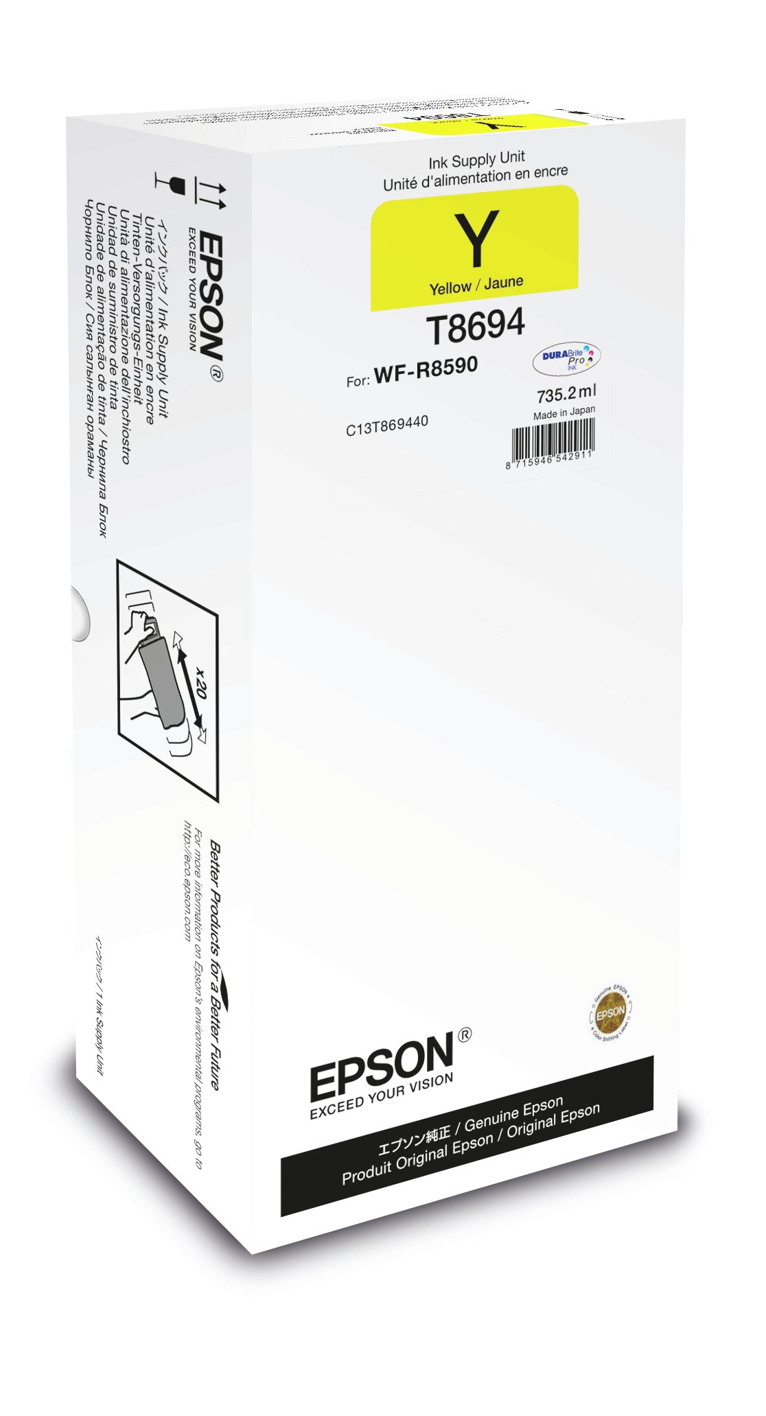 Epson Unité d'alimentation en encre Jaune XXL