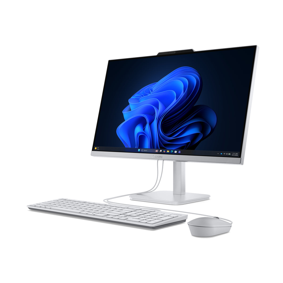 Lenovo A105 24 PC All-in-One, AMD Ryzen 5, 23.8" Full HD, 16 Go LPDDR5, 512 Go SSD, Windows 11 Home, Gris