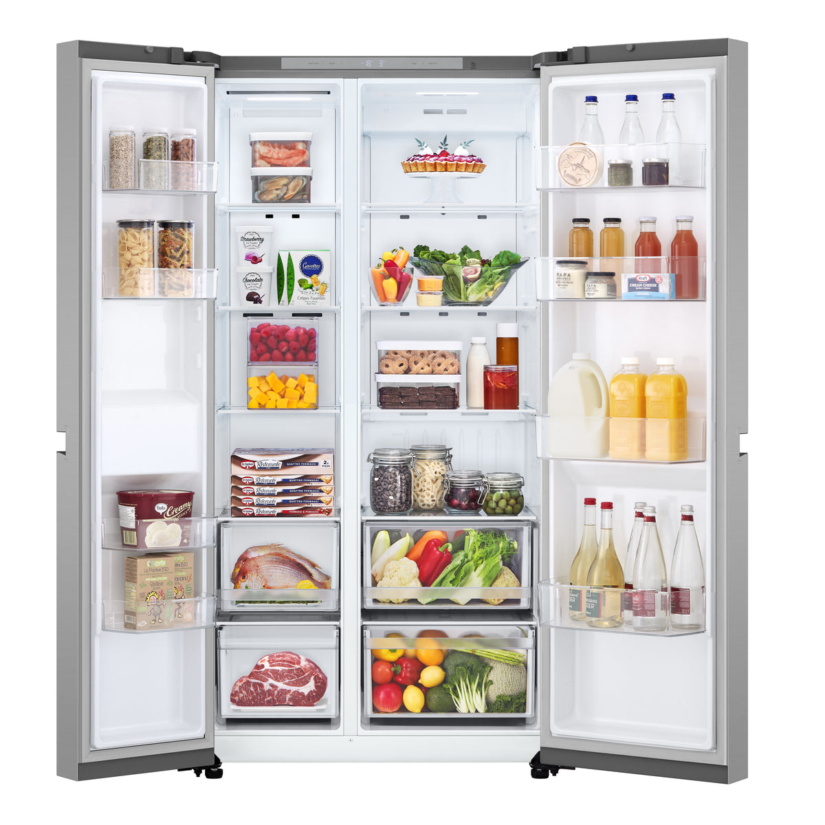 LG GSBC40PYPE frigo américain Pose libre 664 L Argent