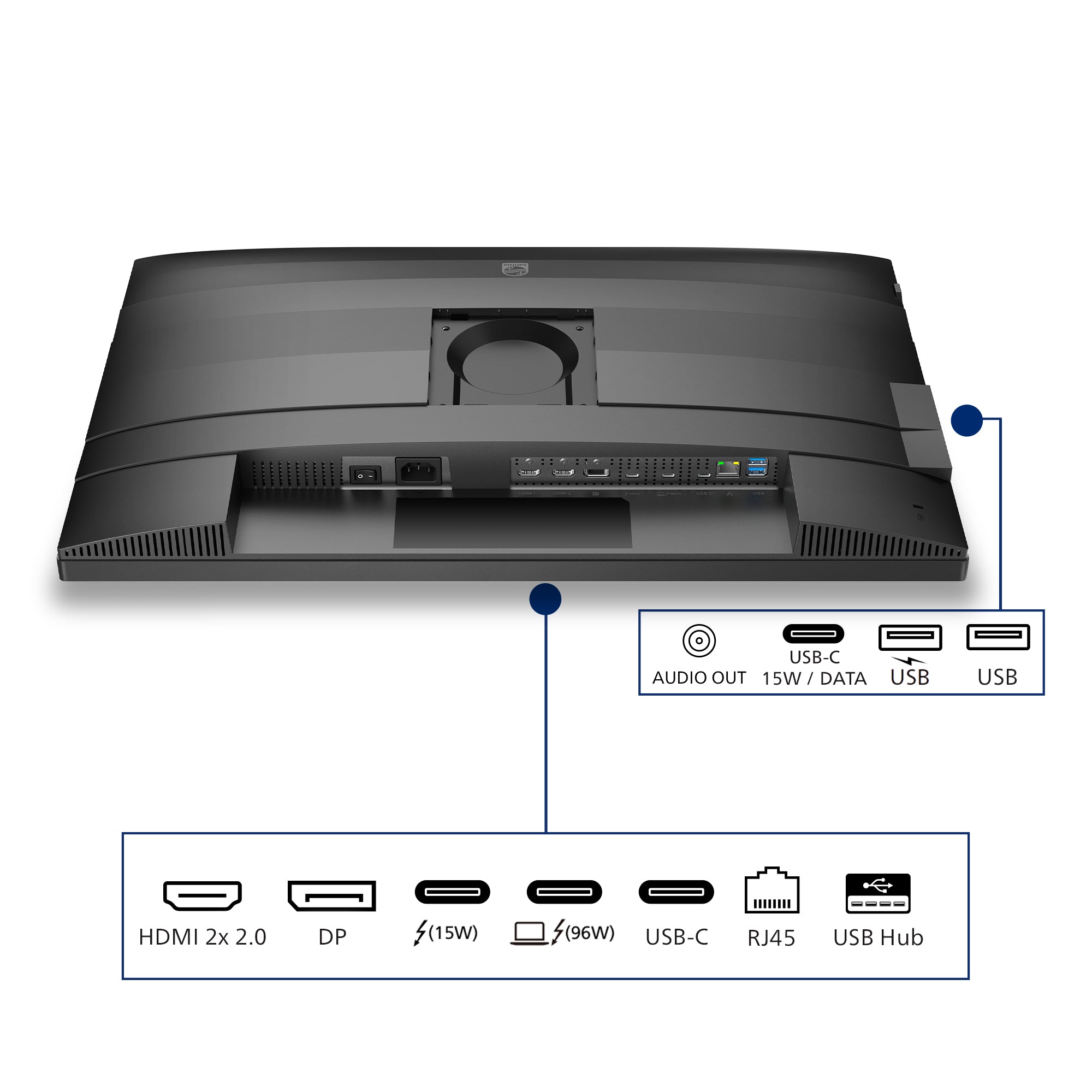Philips 6000 series 27B2U6903/00 écran plat de PC 68,6 cm (27") 3840 x 2160 pixels 4K Ultra HD LED Anthracite