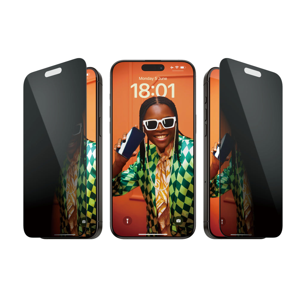 PanzerGlass Protection d'écran de Confidentialité pour iPhone 15 Pro Max, Ultra-Wide Fit avec EasyAligner