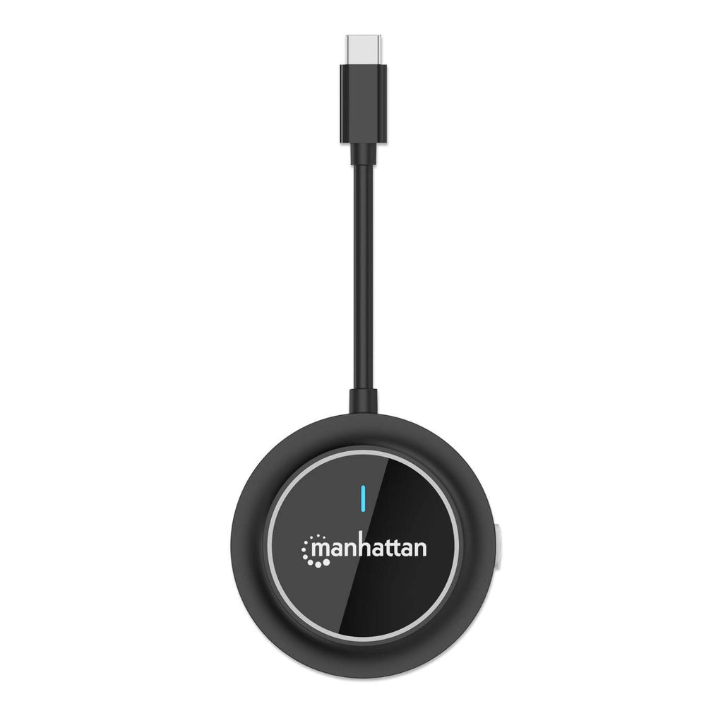 Manhattan Adaptateur HDMI Sans Fil 1080p avec Émetteur USB-C, Noir