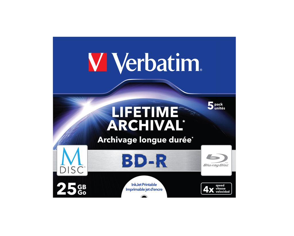 Verbatim M-Disc 4x BD-R 25 Go 5 pièce(s)