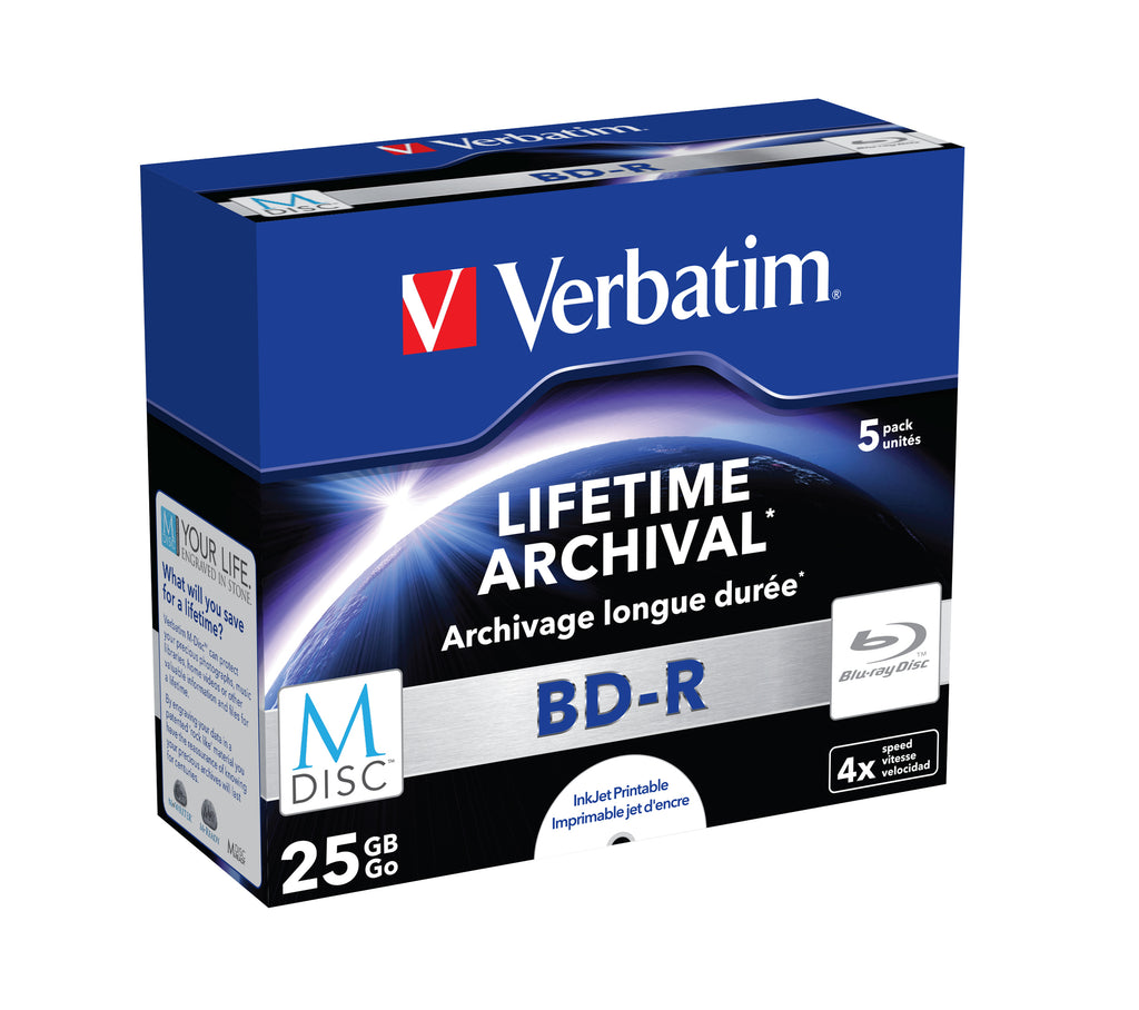 Verbatim M-Disc 4x BD-R 25 Go 5 pièce(s)
