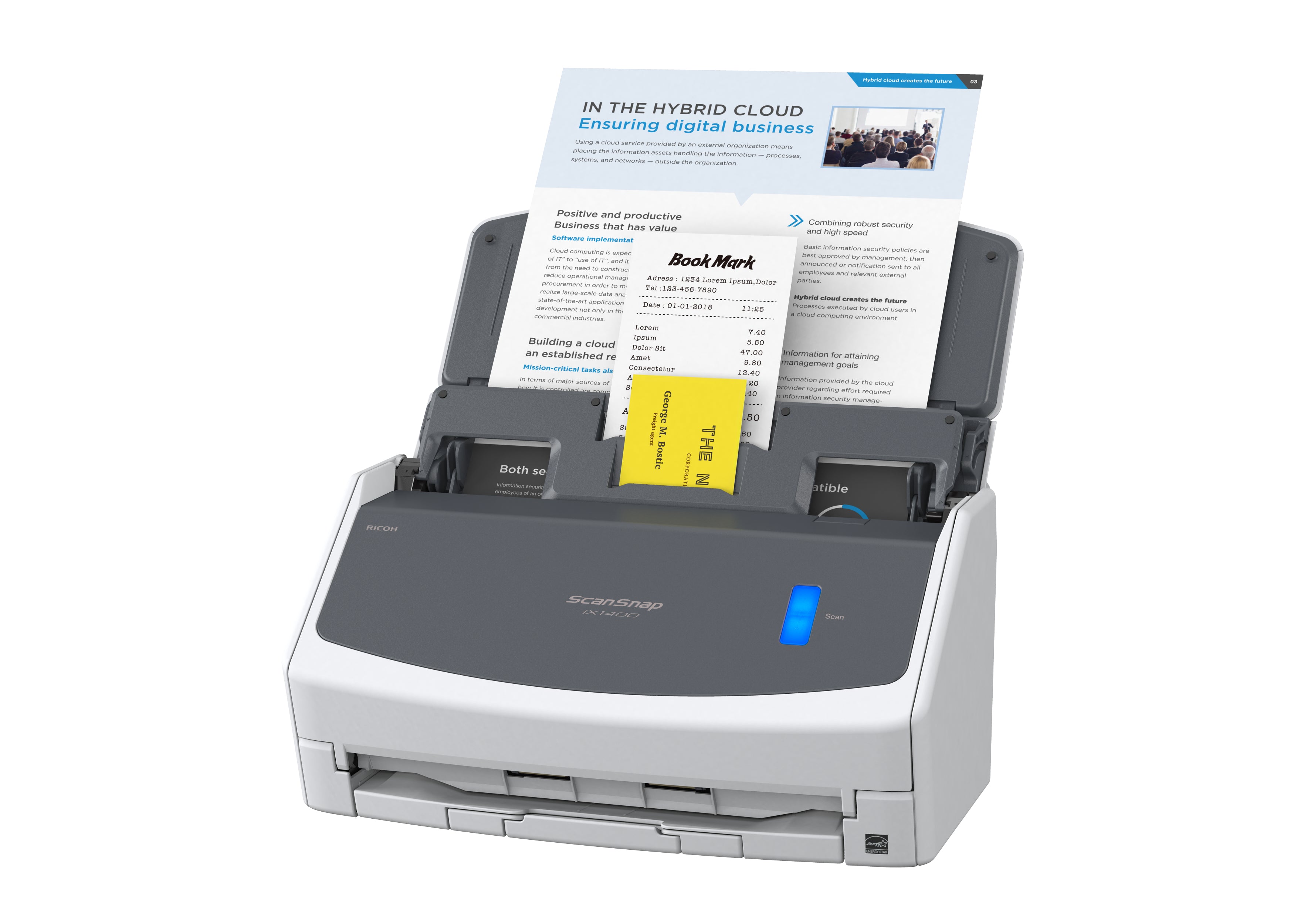 Ricoh ScanSnap iX1400 Scanner ADF 600 x 600 DPI A4 Blanc