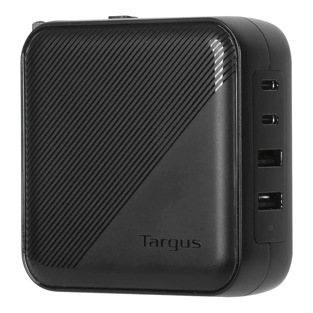 Targus APA109GL Chargeur Universel Secteur Charge Rapide, 2 Ports USB-A et 2 Ports USB-C, Noir