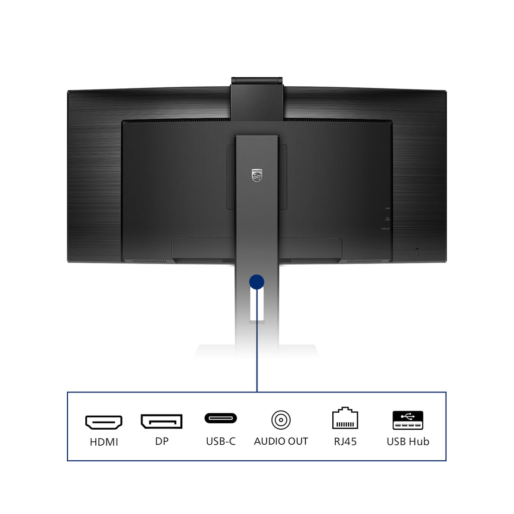 Philips P Line 346P1CRH/00 écran plat de PC 86,4 cm (34") 3440 x 1440 pixels UltraWide Quad HD LED Noir