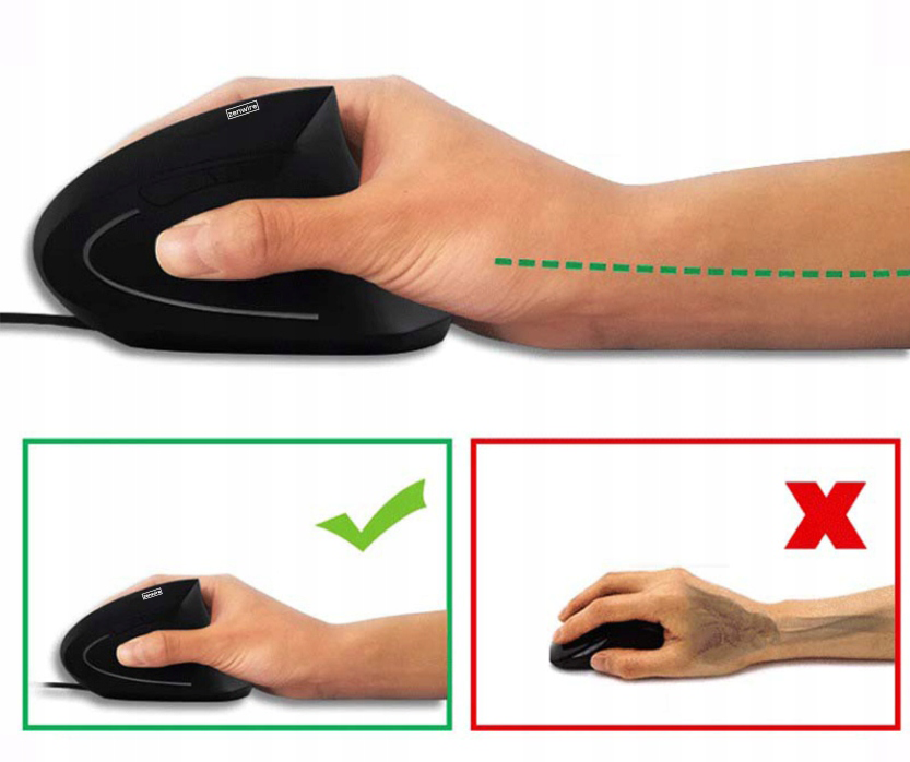 SOURIS verticale ergonomique filaire Zenwire X5