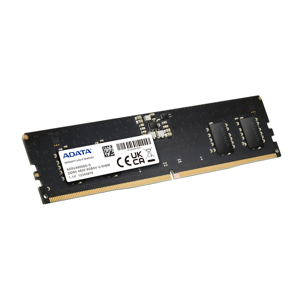 ADATA AD5U48008G-S module de mémoire 8 Go 1 x 8 Go DDR5 288-pin DIMM ECC - vue 2