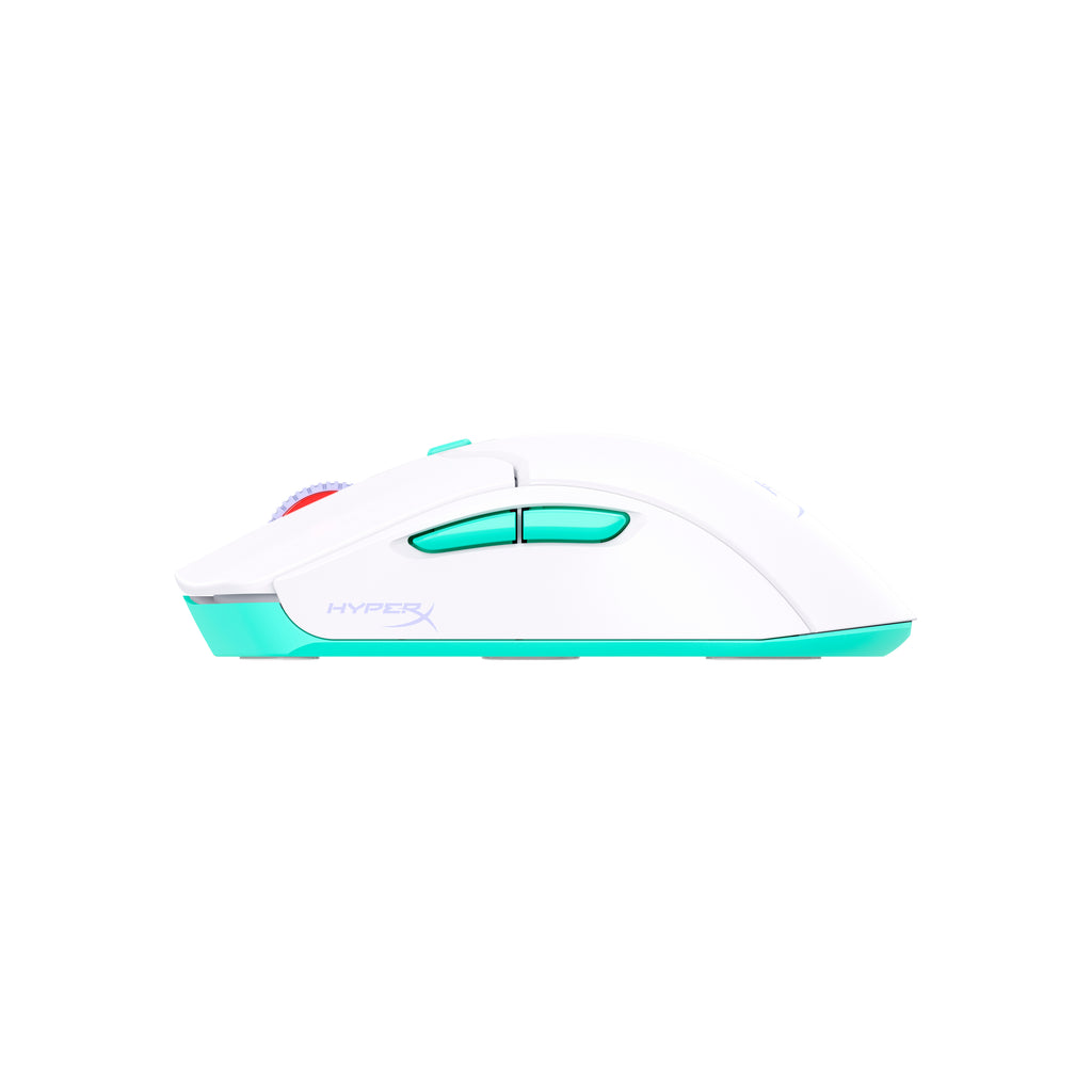 HyperX Pulsefire Haste 2 Core Wireless, Souris Gamer Sans Fil, 12 000 PPP, Blanc/Vert/Violet