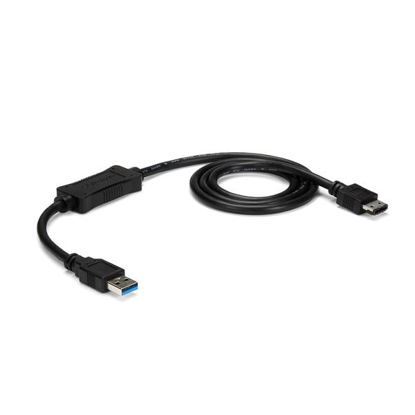 StarTech.com Câble Adaptateur USB 3.0 vers eSATA 91cm pour HDD SSD ODD, SATA 6Gb/s