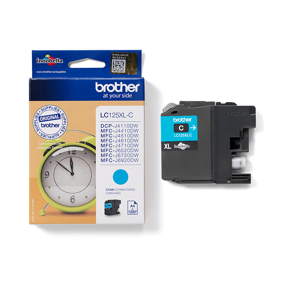 Brother LC-125XLC cartouche d'encre 1 pièce(s) Original Cyan