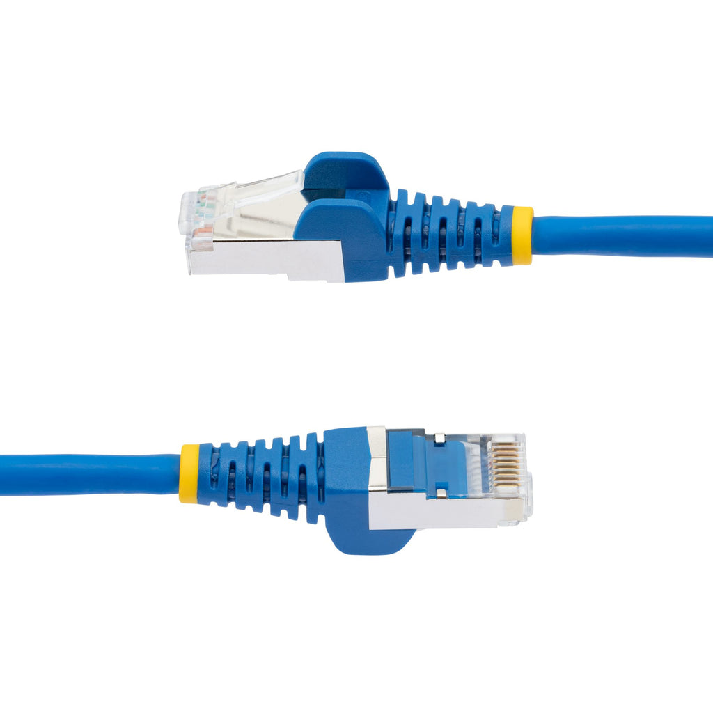 StarTech.com Câble Ethernet CAT6a 3m S/FTP LSZH 10 Gigabit 500MHz 100W PoE RJ45 Snagless Bleu
