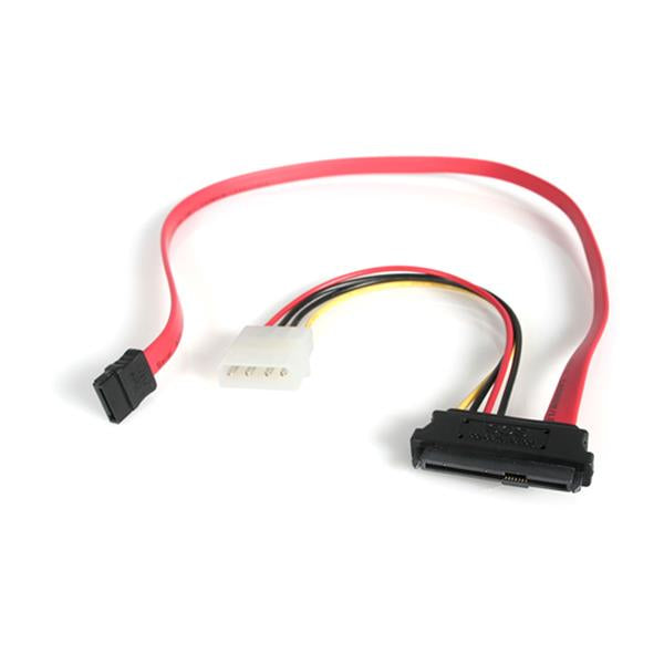 StarTech.com Câble Adaptateur SAS SFF 8482 vers SATA avec Alimentation LP4 - 46 cm - vue 2