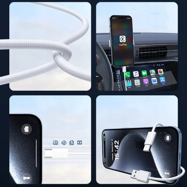 Câble de recharge USB-A vers USB-C, 2 m, Zenwire ZC-17