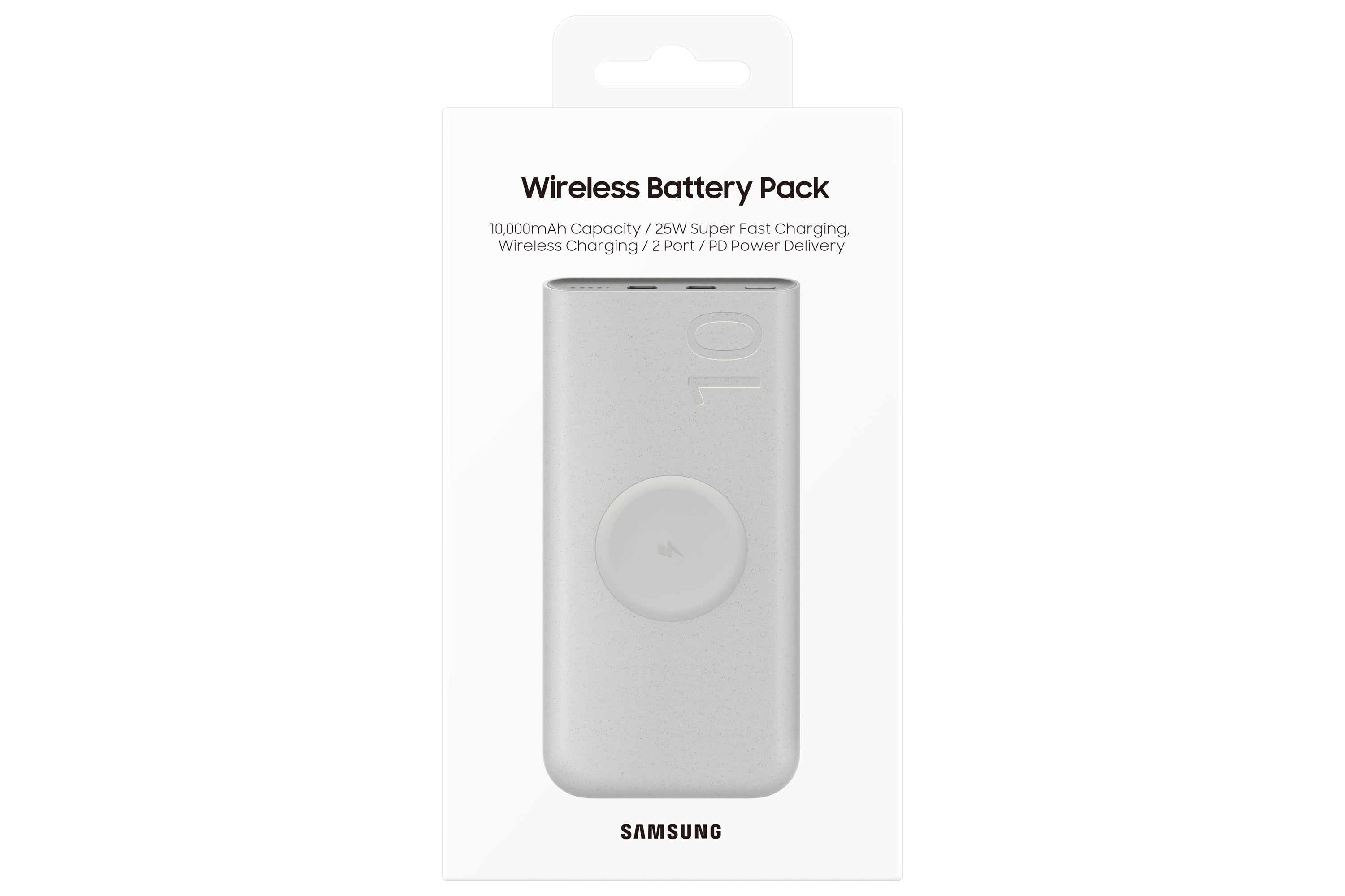 Samsung Samsung EB-U2510XUEGEU banque d'alimentation électrique 10000 mAh Recharge sans fil Beige