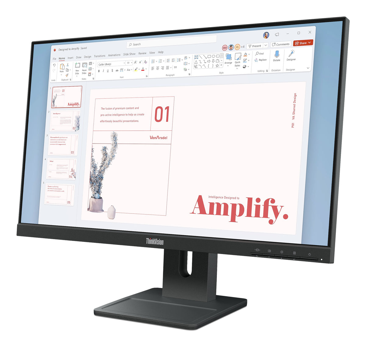 Lenovo ThinkVision E24-40 Moniteur 23.8" Full HD LCD Noir