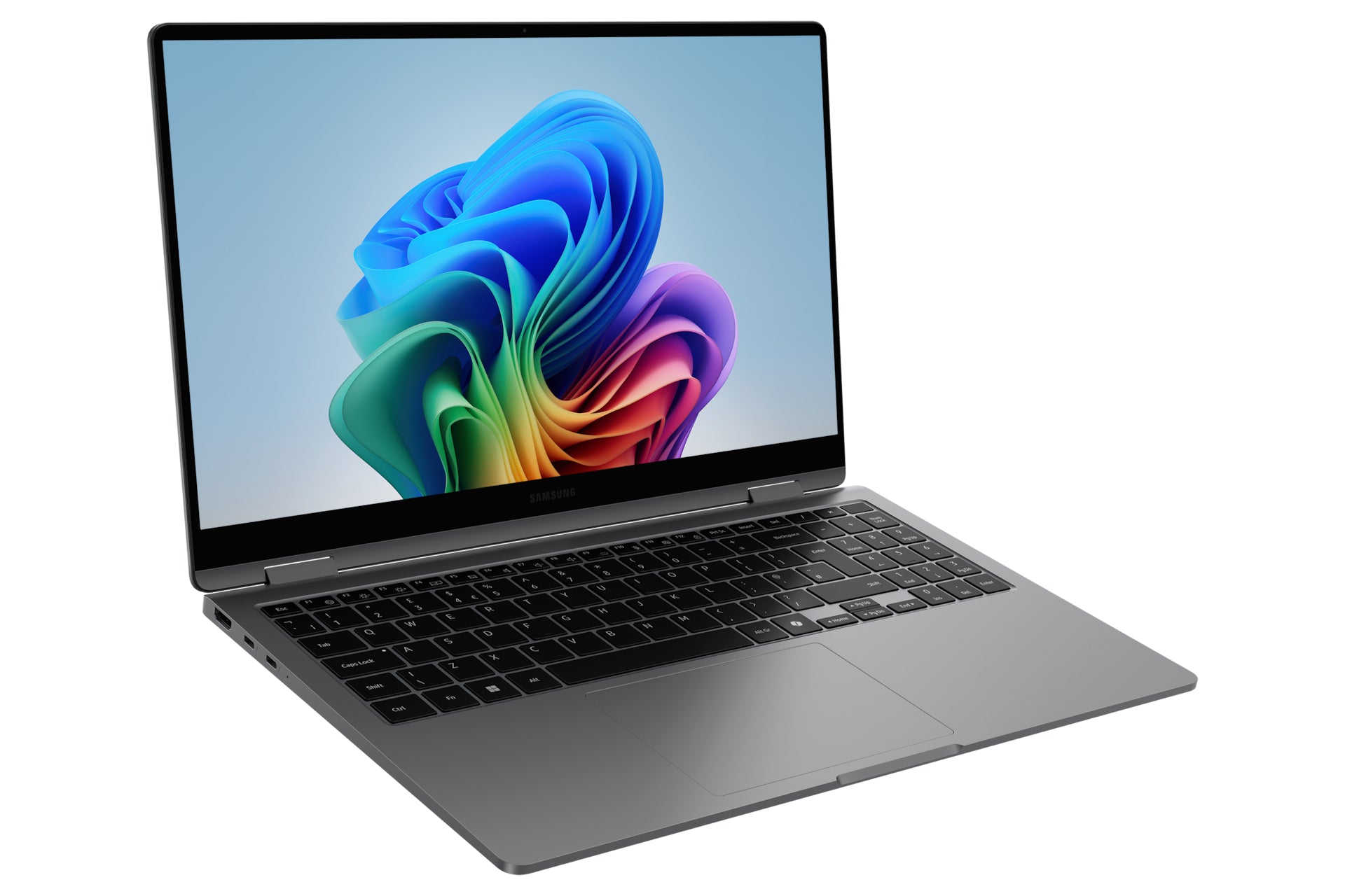 Samsung Galaxy Book5 360 Intel Core Ultra 7 256V Hybride (2-en-1) 39,6 cm (15.6") Écran tactile Full HD 16 Go LPDDR5x-SDRAM 512 Go SSD Wi-Fi 7 (802.11be) Windows 11 Pro Allemand Gris