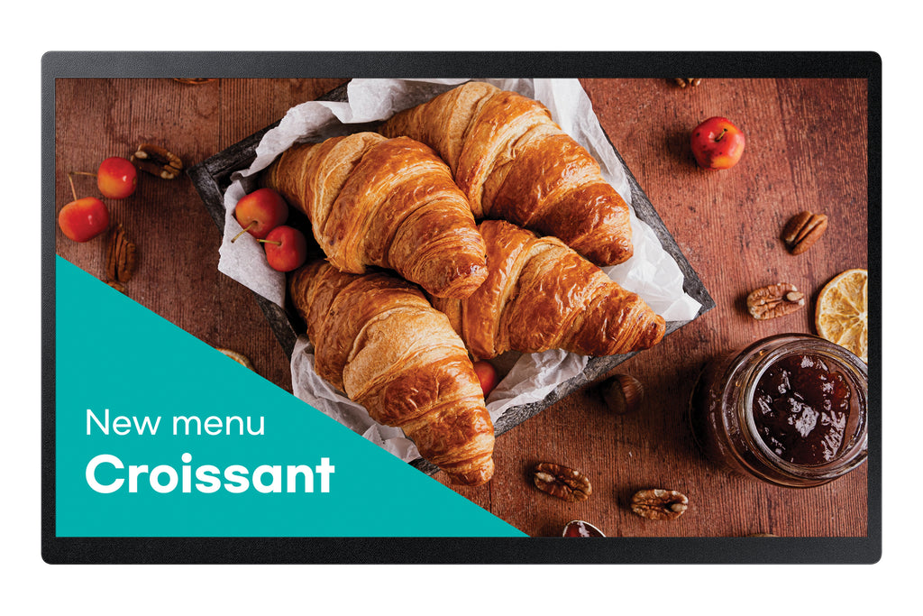 Samsung Samsung QB24C Écran plat de signalisation numérique 61 cm (24") LED Wifi 250 cd/m² Full HD Noir Intégré dans le processeur Tizen 16/7