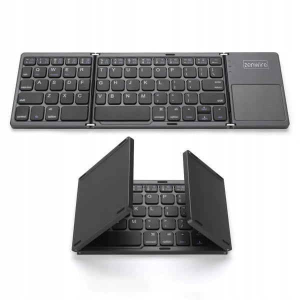 Clavier sans fil Bluetooth 5.0, pliable et portable pour tablette, modèle SLIM et silencieux, Zenwire WLK-615