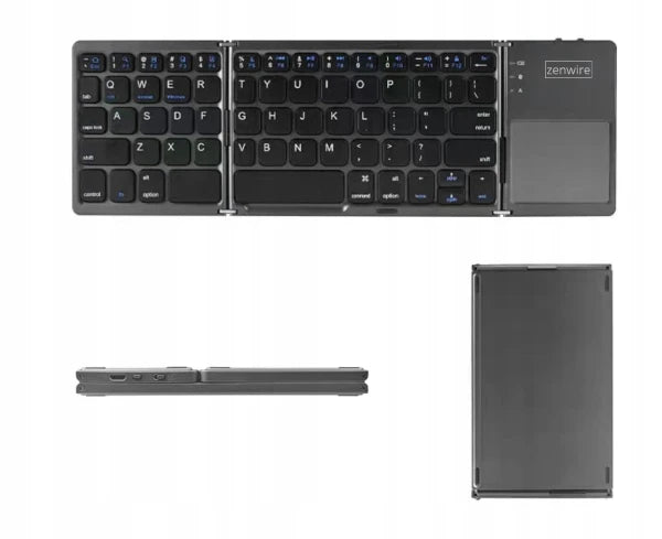 Clavier sans fil Bluetooth 5.0, pliable et portable pour tablette, modèle SLIM et silencieux, Zenwire WLK-615