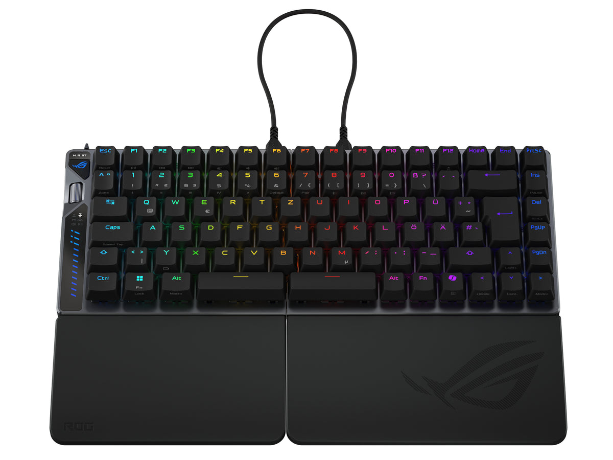ASUS ROG Falcata Clavier Gaming QWERTZ Allemand, USB, RF Wireless et Bluetooth, Noir