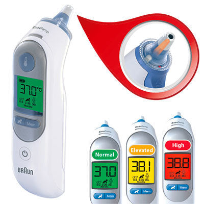 Braun ThermoScan 7 Détection arrière Blanc Oreille
