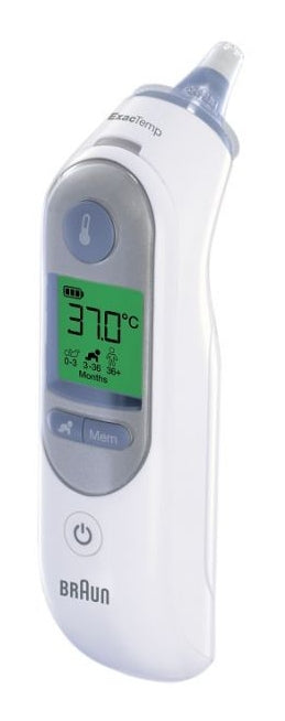 Braun ThermoScan 7 Détection arrière Blanc Oreille