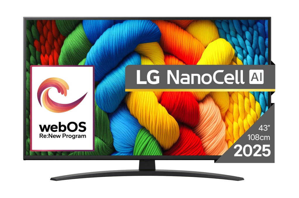 LG NanoCell AI 43NANO81A3A TV 109,2 cm (43") 4K Ultra HD Smart TV Wifi Noir