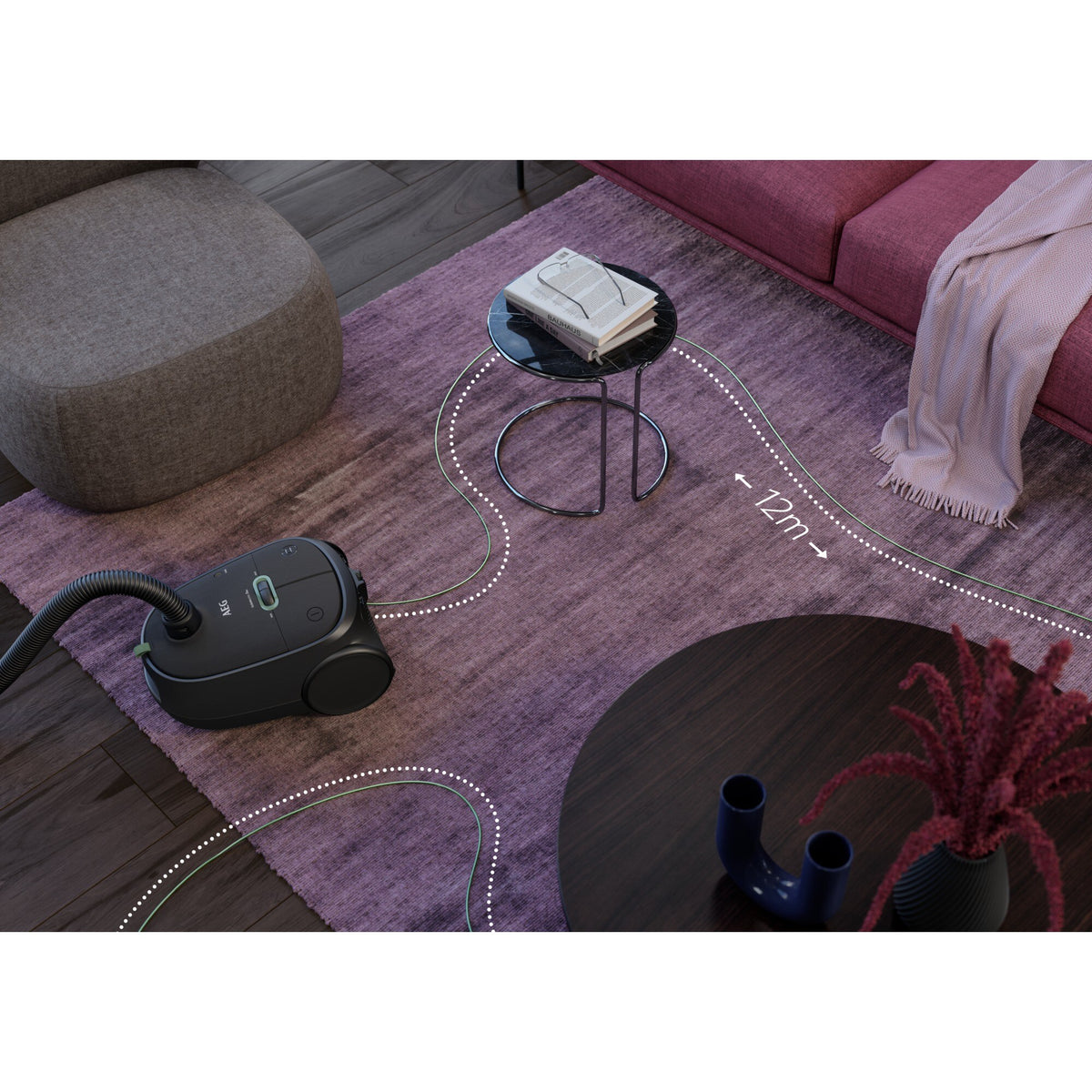 AEG AB61C2OKO 3,5 L Aspirateur sans sac Sec 650 W Sac à poussière - vue 7