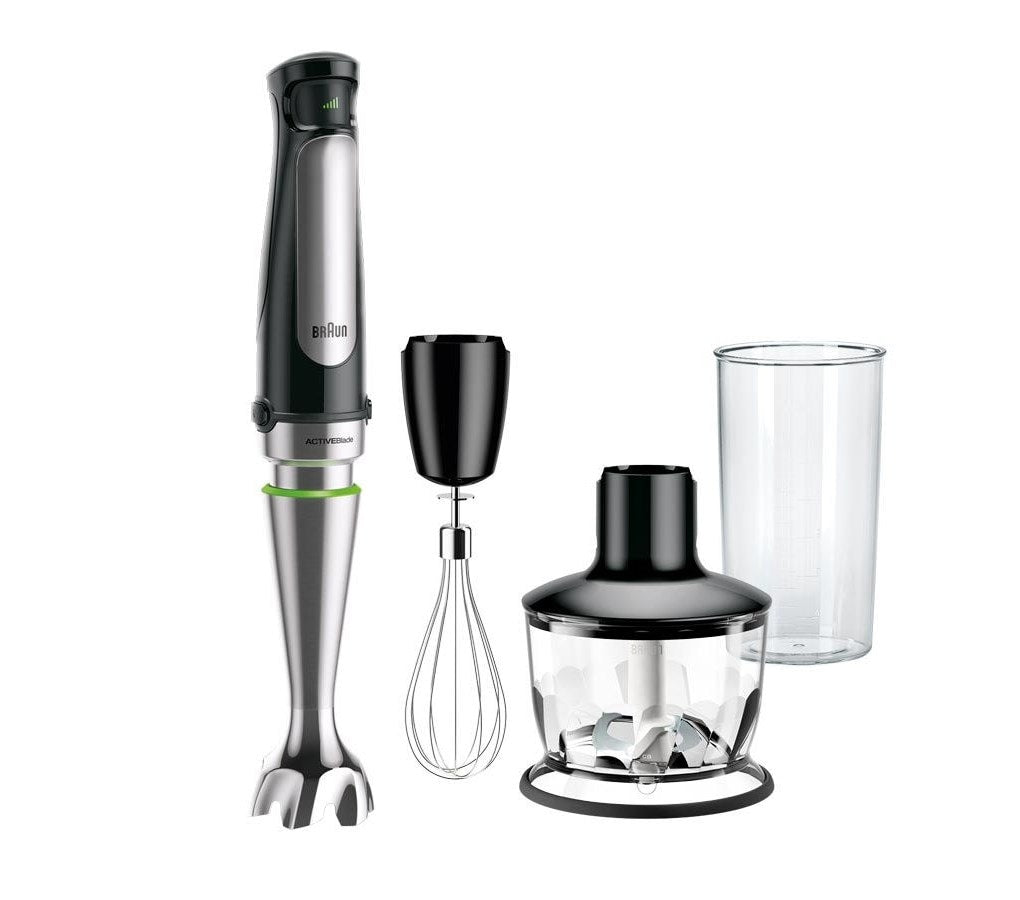 Braun MQ 7035X 0,6 L Mélangeur par immersion 1000 W Noir, Acier satin