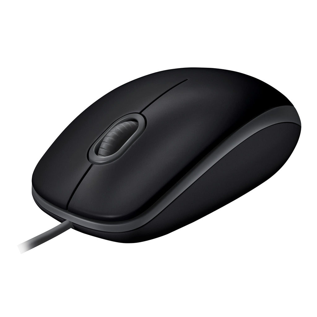 Logitech B110 Souris Optique Filaire Silencieuse, Noir