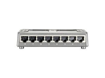 LevelOne FSW-0808TX Commutateur Réseau Non-géré Fast Ethernet 10/100, Gris