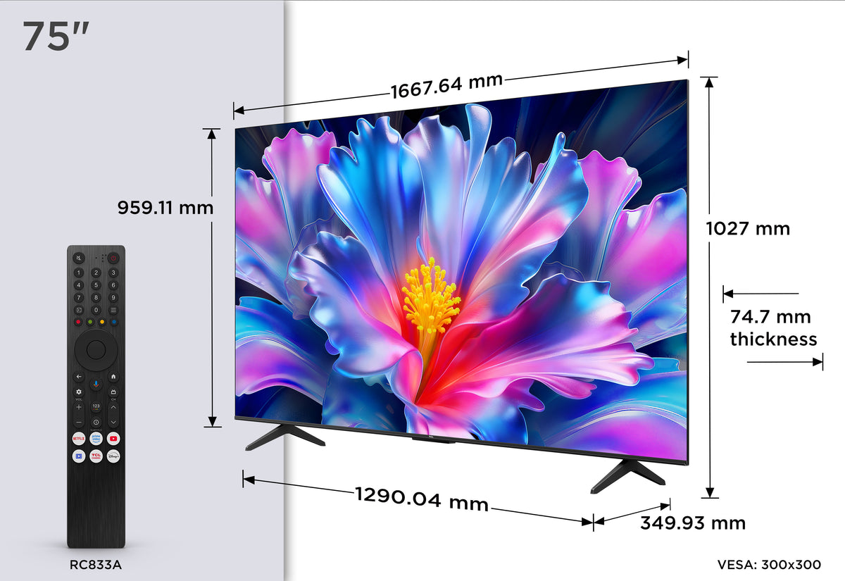 TCL P6L 75P6L TV 190,5 cm (75") 4K Ultra HD Smart TV Wifi Noir 330 cd/m² - vue 4