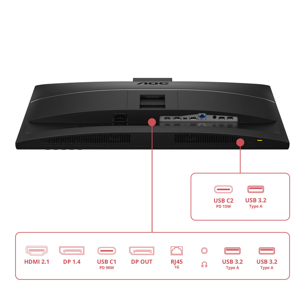 AOC Q27E4CW écran plat de PC 68,6 cm (27") 2560 x 1440 pixels Quad HD LCD Noir
