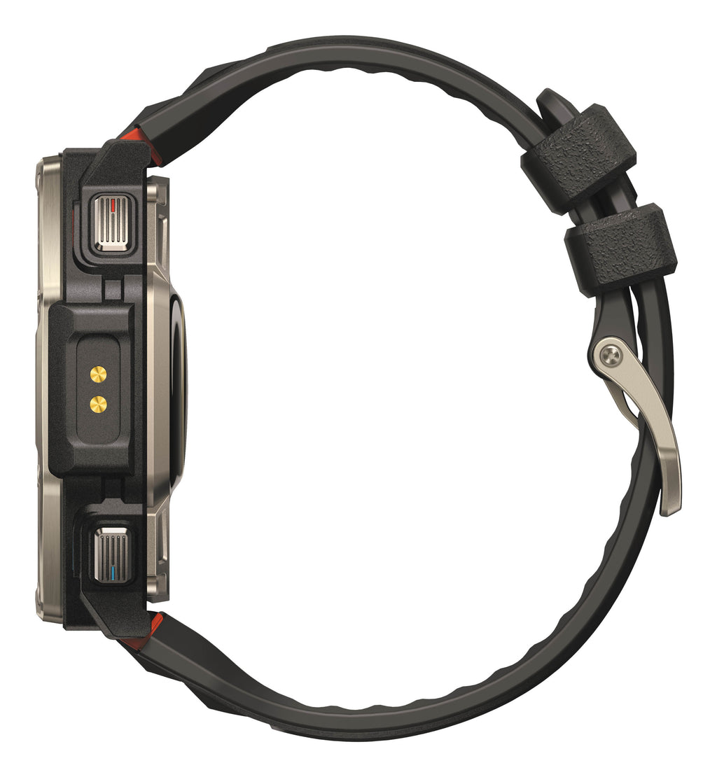 Amazfit T-Rex Dual Solar 3,35 cm (1.32") AMOLED 51 mm Numérique 466 x 466 pixels Écran tactile Noir, Argent Wifi GPS (sa