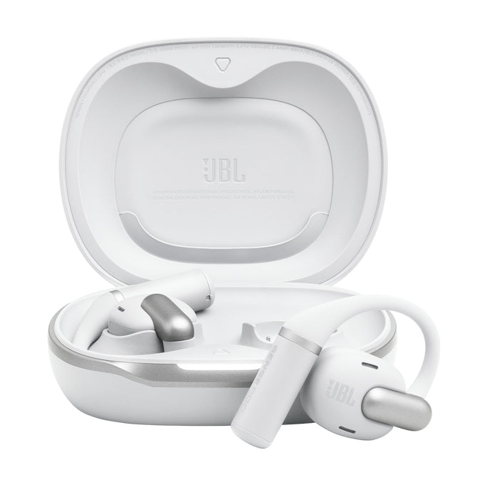 JBL Sense Pro Casque True Wireless Stereo (TWS) Crochets auriculaires Appels/Musique USB Type-C Bluetooth Socle de chargement Blanc