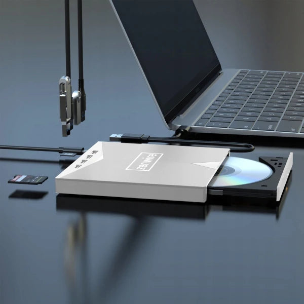Disque dur externe portable, lecteur CD/DVD, lecteur-graveur, hub USB-C 3.0  Zenwire H61