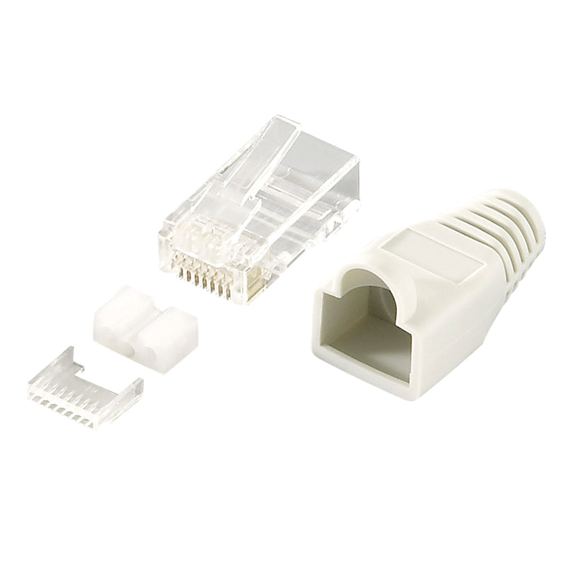 LogiLink MP0021 connecteur de fils RJ45 Gris, Transparent