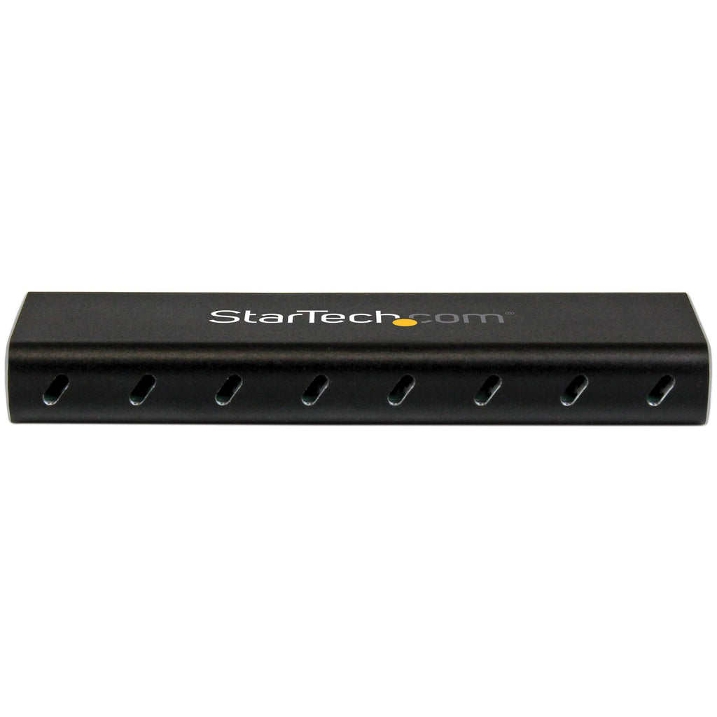 StarTech.com Boîtier Aluminium M.2 SSD vers USB 3.0 (5Gbps) avec UASP - Noir - M.2 NGFF SATA avec Clé B & Clé B+M - Boîtier Externe M.2 Portable - Non Compatible avec NVMe / AHCI