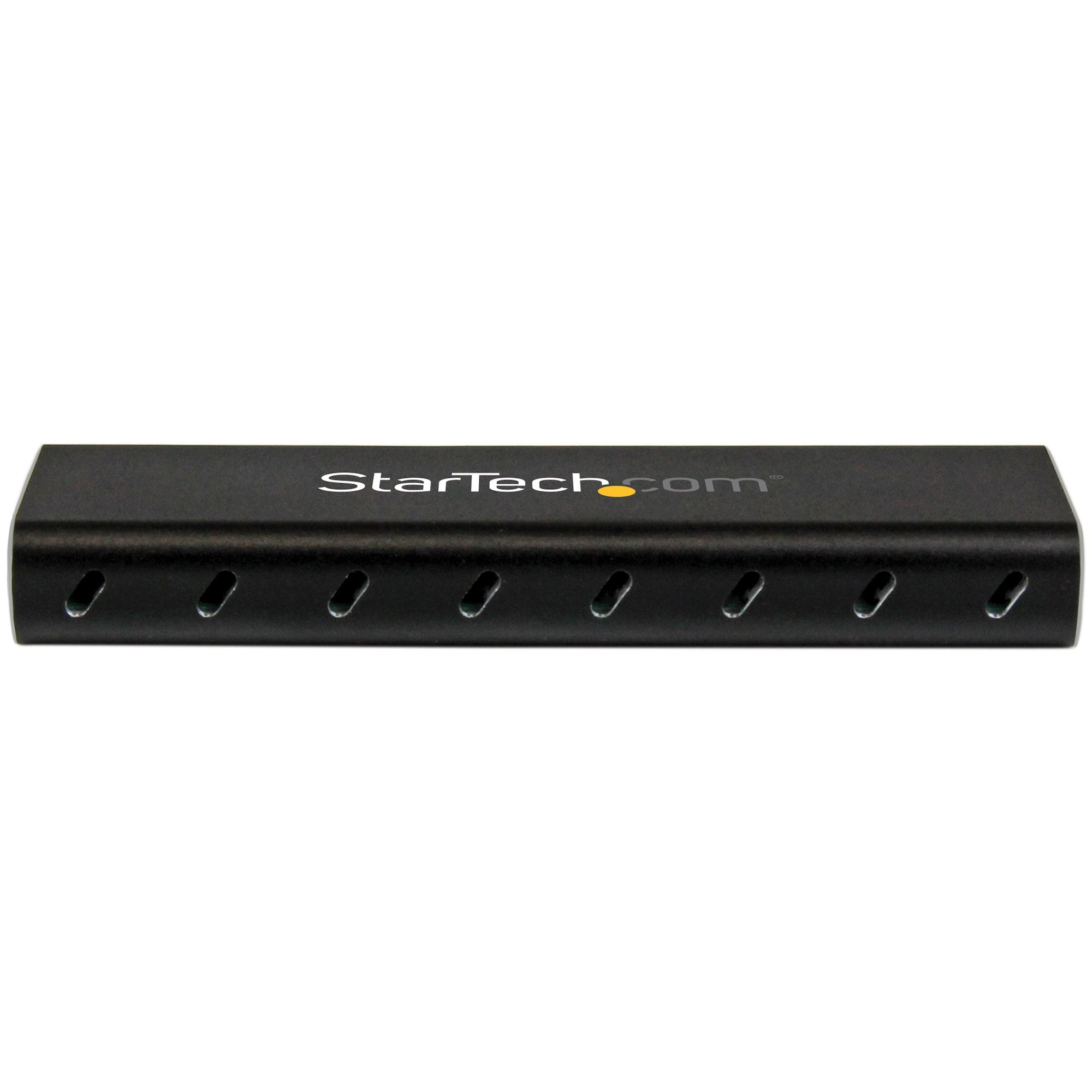 StarTech.com Boîtier Aluminium M.2 SSD vers USB 3.0 (5Gbps) avec UASP - Noir - M.2 NGFF SATA avec Clé B & Clé B+M - Boîtier Externe M.2 Portable - Non Compatible avec NVMe / AHCI