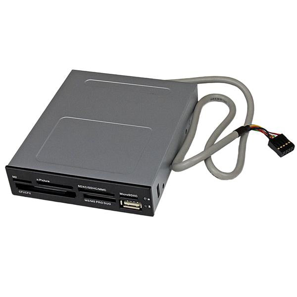 StarTech.com 3.5in Front Bay 22-in-1 USB 2.0 Internal Multi Media Memory Card Reader Simultaneous Access - CF/SD/MMC/MS/