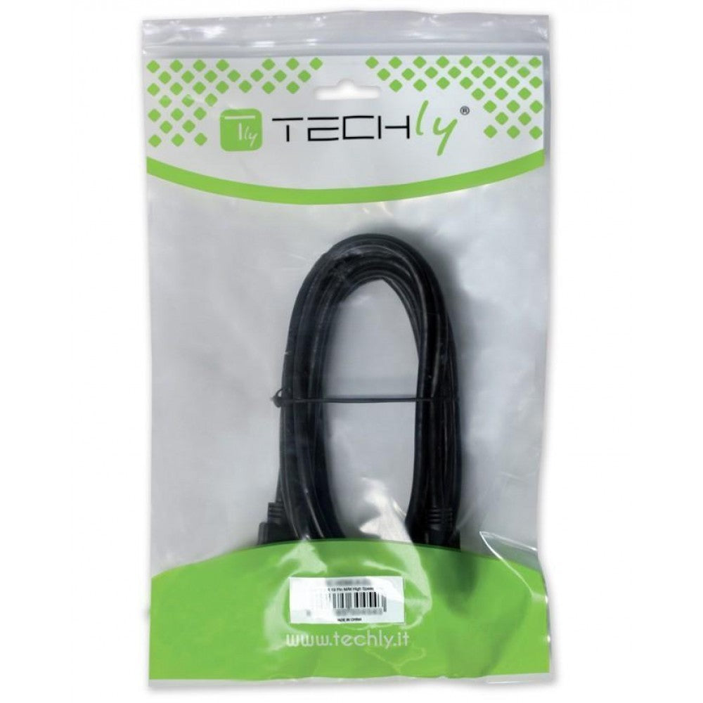 Techly 1.8m USB - Mini USB M/M câble USB USB 2.0 1,8 m USB A Mini-USB B 0,48 Gbit/s Noir