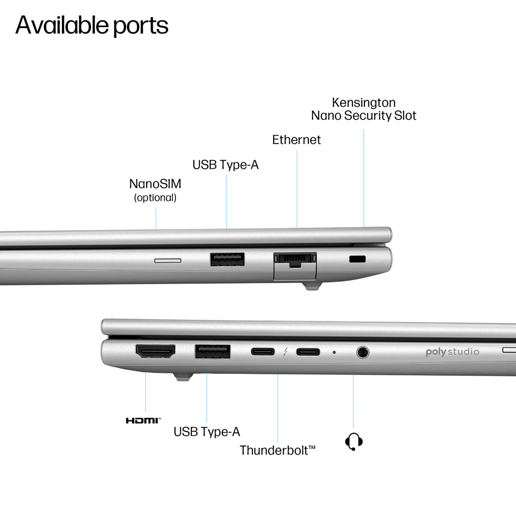 HP EliteBook 6 G1i Notebook AI 13.3 1920 x 1200 (WUXGA) 255U 32GB 1TB Intel Graphics Windows 11 Pro