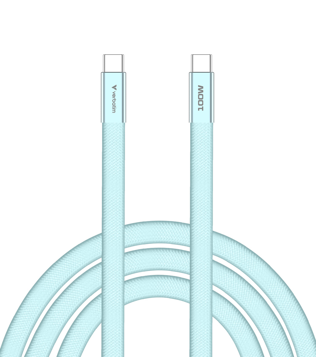 Verbatim Câble USB-C vers USB-C Sync & Charge 100W, 120cm, Bleu
