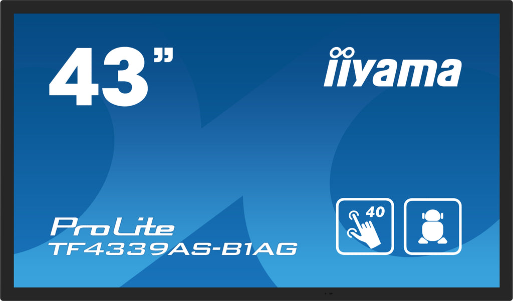 iiyama TF4339AS-B1AG Écran Tactile 108 cm (42.5") 4K Ultra HD LED Noir