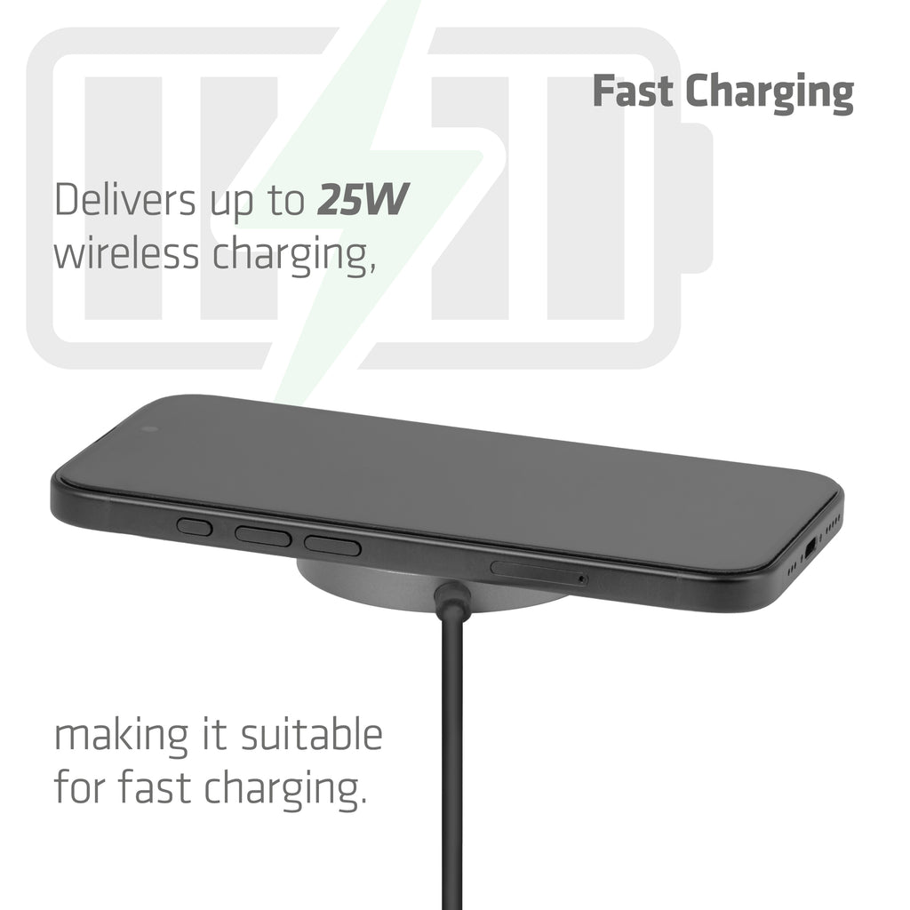 CLUB3D CAC-3027 chargeur d'appareils mobiles Smartphone, Universel Noir CC Recharge sans fil Charge rapide Intérieure