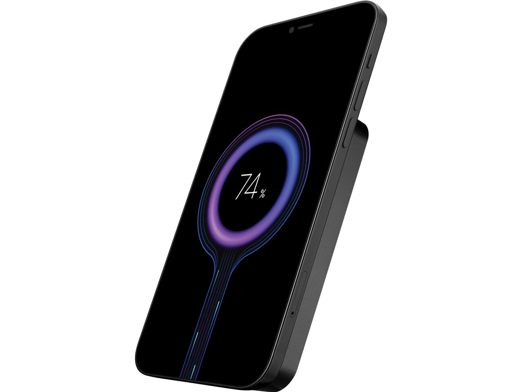 Sandberg Mag Wireless Powerbank 5000 ALU, Batterie Externe Magnétique 5000 mAh, Charge Rapide 20W USB-C et Sans Fil 15W,